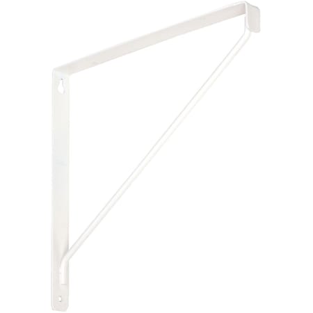 National 207 10-3/8 In. D. x 7-1/32 In. H. White Steel Shelf Bracket N234401
